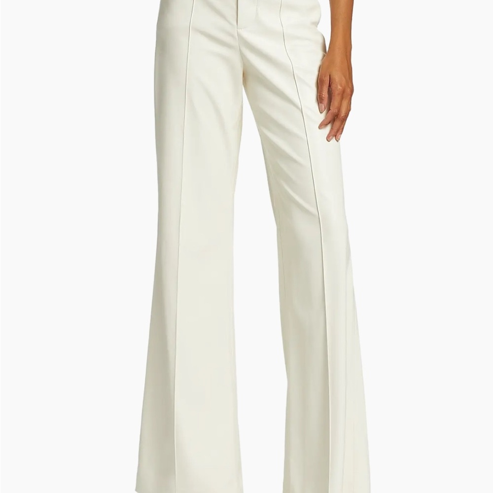 Alice and Olivia Dylan Faux Leather Flare Pants - Picture 4 of 14
